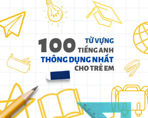 100 từ vựng tiếng Anh theo chủ đề thông dụng nhất cho trẻ em